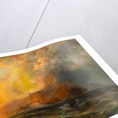 Fiercely the red sun descending/Burned his way along the heavens, 1875-1876 by Thomas Moran