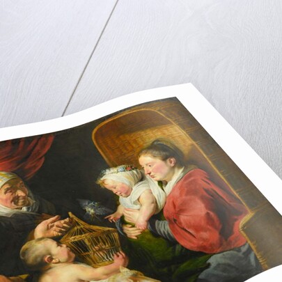 The Virgin and Child with St. John and His Parents, c.1617-1618 by Jacob Jordaens
