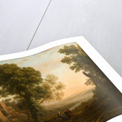 Landscape with Peasants Returning with Their Herds, c.1637 by Claude Lorrain (1600-82)