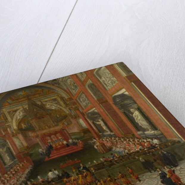 Benedict XIII Presiding over the Provincial Roman Synod of 1725, Basilica of St. John Lateran, 1725 by Pier Leone Ghezzi