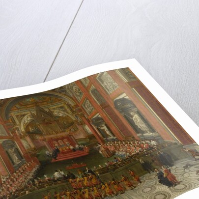 Benedict XIII Presiding over the Provincial Roman Synod of 1725, Basilica of St. John Lateran, 1725 by Pier Leone Ghezzi