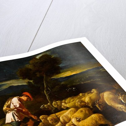 Jacob Watering Laban's Sheep before Peeled Branches, c.1612-1622 by Pedro Orrente