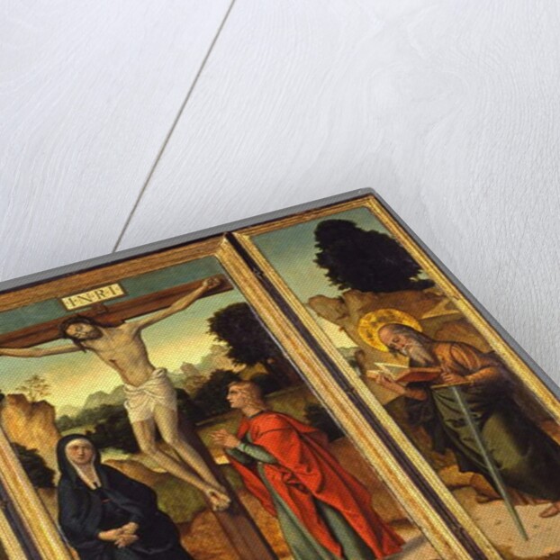 Cruifixion with the Virgin and Saints John the Evangelist, Peter, and Paul, c.1520-1540 by Juan de Borgona