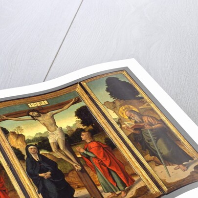 Cruifixion with the Virgin and Saints John the Evangelist, Peter, and Paul, c.1520-1540 by Juan de Borgona