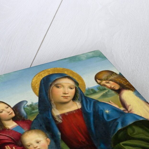 Madonna and Child with Two Angels, c.1495-1500 by Il Francia