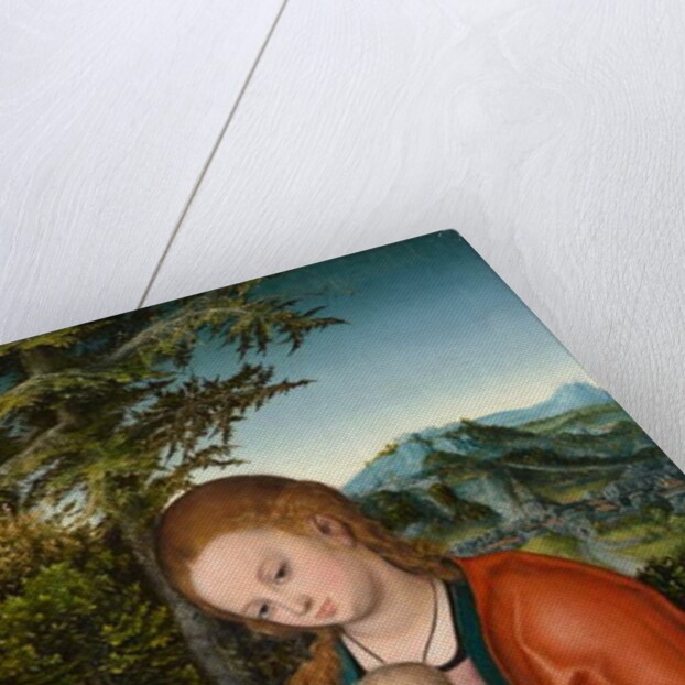 Madonna and Child in a Landscape, c.1518 by Lucas the Elder Cranach