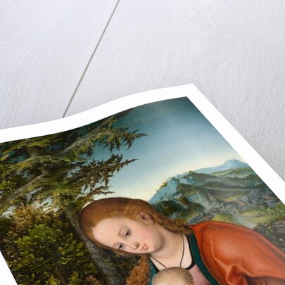 Madonna and Child in a Landscape, c.1518 by Lucas the Elder Cranach