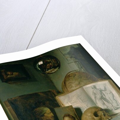 Still Life with a Skull by Gerard Dou