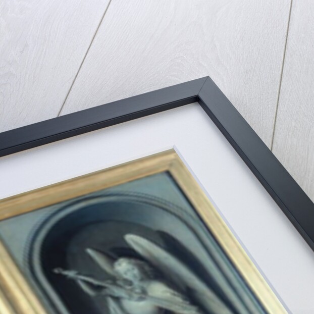 View of The Last Judgement with its panels closed by Hans Memling