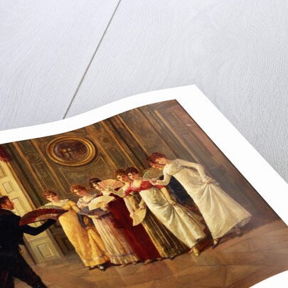 Fan Flirtation, 1908 by Henry Gillard Glindoni