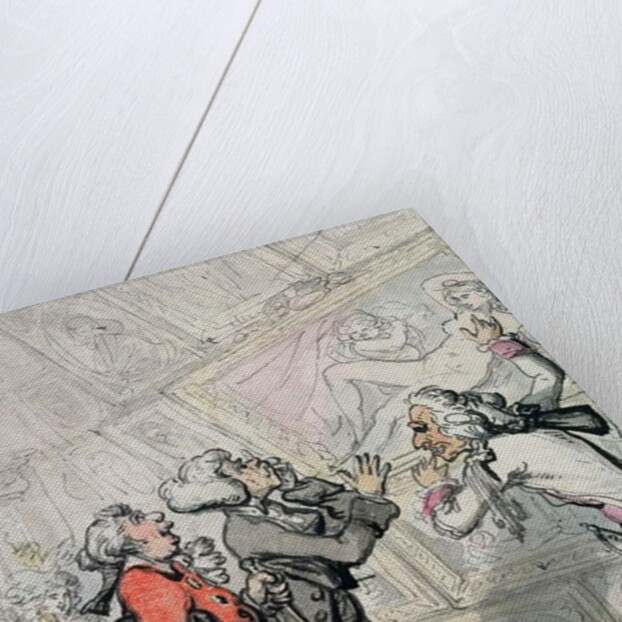 Englishmen Viewing Pictures on the Grand Tour, 1790 by Thomas Rowlandson