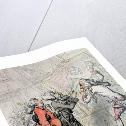Englishmen Viewing Pictures on the Grand Tour, 1790 by Thomas Rowlandson