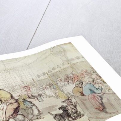 The Wheatshief Eating House, Salisbury Court, Fleet Street by Thomas Rowlandson