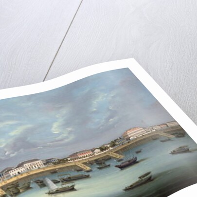 View of the Bund at Shanghai, c.1855 by School Chinese