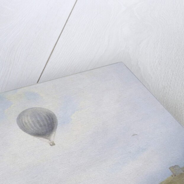 Balloon Over Cliffs, Dover, 1840 by E.W. Cocks