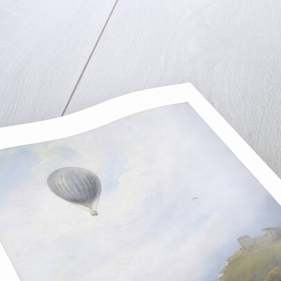 Balloon Over Cliffs, Dover, 1840 by E.W. Cocks