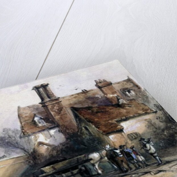 Construction of the Eastern Counties Railway, near Ilford, Essex, 1838 by Thomas Colman Dibdin