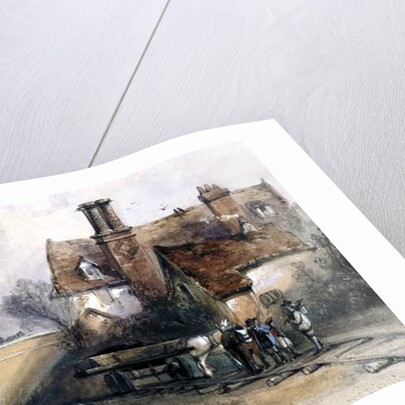 Construction of the Eastern Counties Railway, near Ilford, Essex, 1838 by Thomas Colman Dibdin