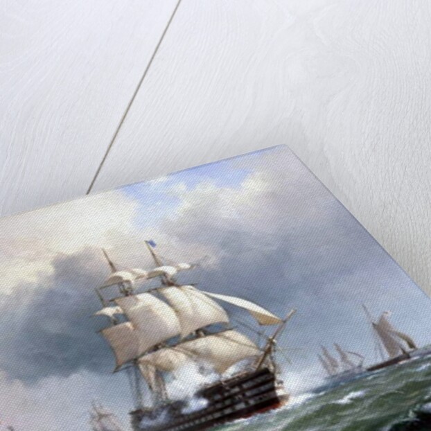 The Baltic Fleet Leaving Spithead, 15th March 1854 by Anton Melbye