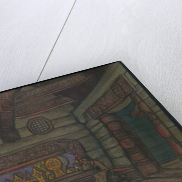 Yaroslavna's Tower Room, Décor for Borodin's opera 'Prince Igor', 1914 by Nicholas Roerich