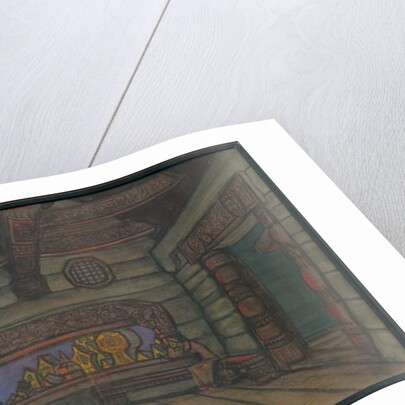 Yaroslavna's Tower Room, Décor for Borodin's opera 'Prince Igor', 1914 by Nicholas Roerich