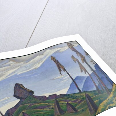 Backdrop for Stravinsky's ballet, 'Le Sacre du Printemps', 1930 by Nicholas Roerich