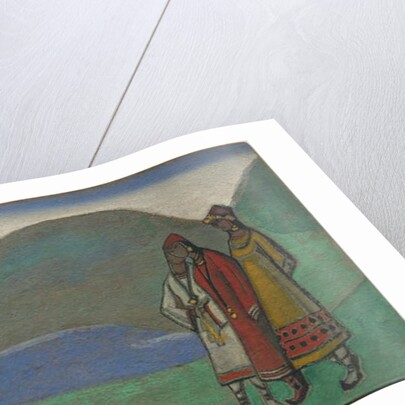 Maidens, décor and costume design for Stravinsky's ballet 'Le Sacre du Printemps', 1944 by Nicholas Roerich