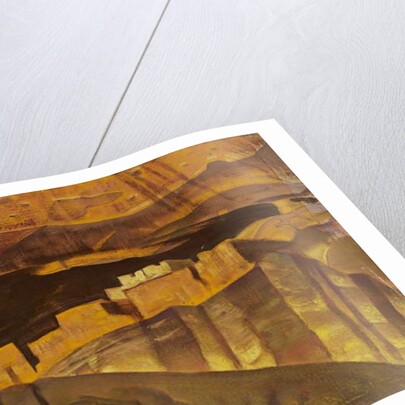 White House ruins in Canyon De Chelly, 1921 by Nicholas Roerich