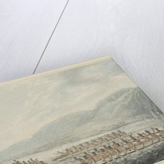 35: Tereoboo, King of Owyhee, bringing presents to Captain Cook by John Webber