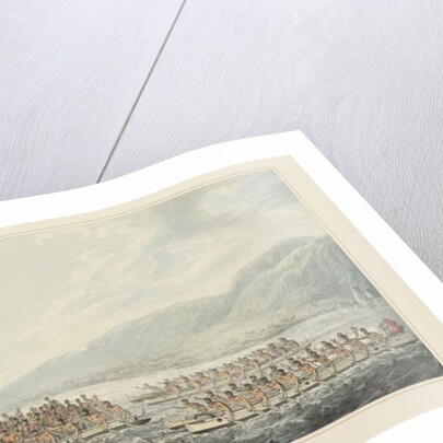 35: Tereoboo, King of Owyhee, bringing presents to Captain Cook by John Webber