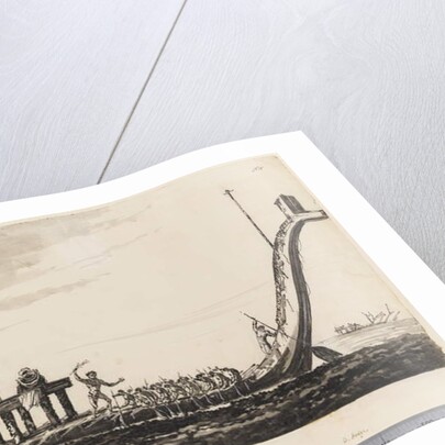 Page 15 War canoe, Otaheite, 1768-75 by William Hodges