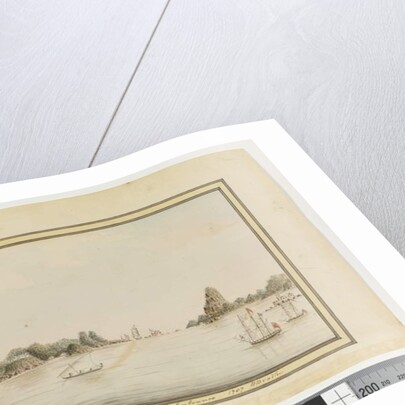 Opp. p. 36. `In Rio Janeiro, looking towards the Entrance. 1787', c.1802 by William Bradley