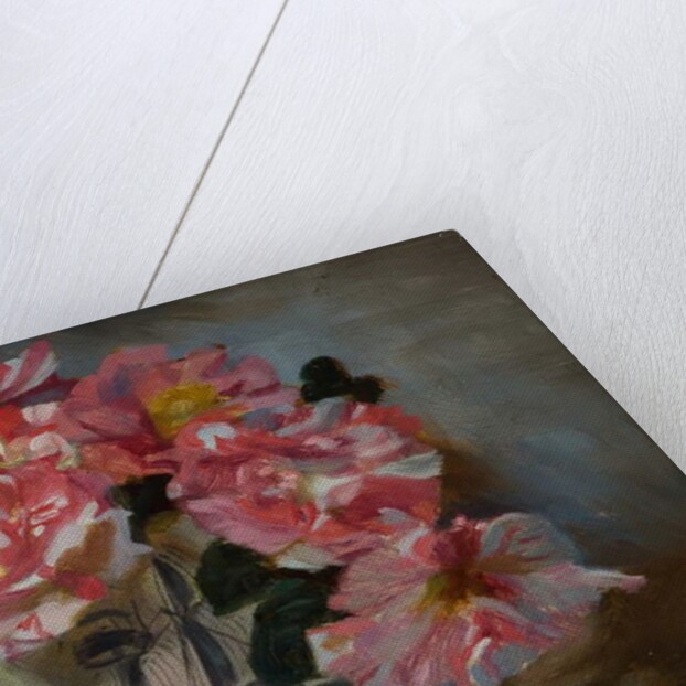 Striped Roses in a Ship Mug by John Henry Lorimer