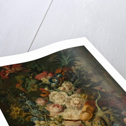 Still life with fruit and flowers by Jan van Os