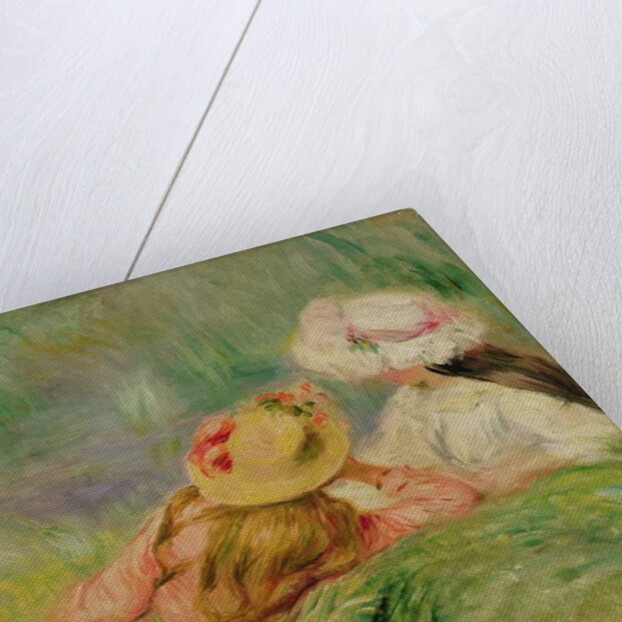 Young Girls on the River Bank by Pierre Auguste Renoir