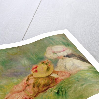 Young Girls on the River Bank by Pierre Auguste Renoir