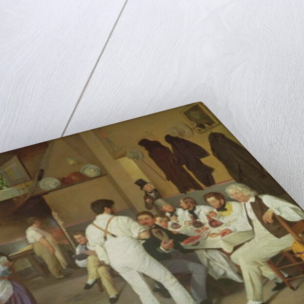 Danish artists at the Osteria la Gonsola, Rome, 1837 by Ditlev Conrad Blunck