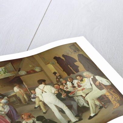 Danish artists at the Osteria la Gonsola, Rome, 1837 by Ditlev Conrad Blunck