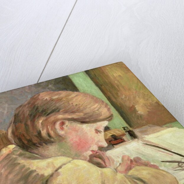 Paul Writing, c.1894 by Camille Pissarro