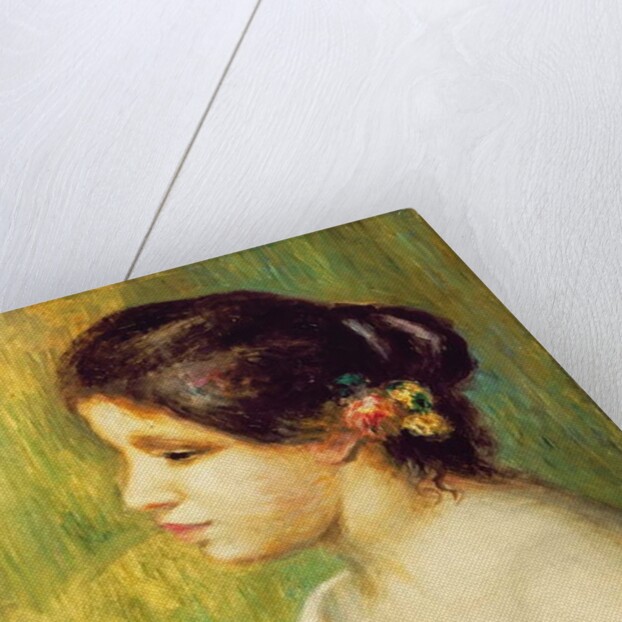 Young Woman with Flowers at her Ear, 1898 by Pierre Auguste Renoir