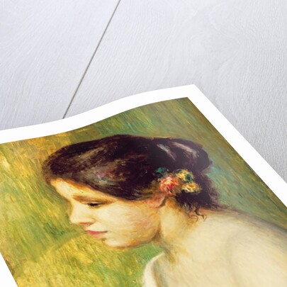 Young Woman with Flowers at her Ear, 1898 by Pierre Auguste Renoir