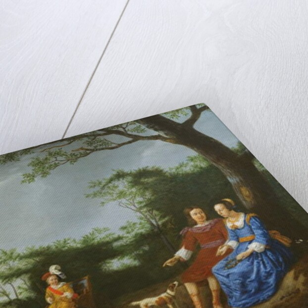 A Family Group in a Landscape, 1655 by Adriaen van de Velde