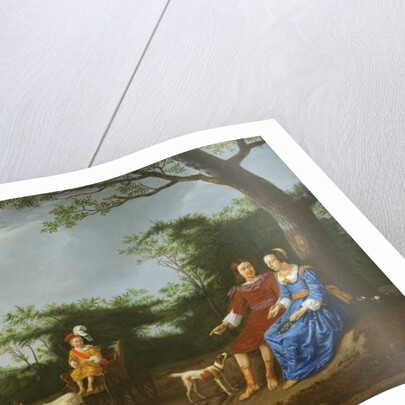 A Family Group in a Landscape, 1655 by Adriaen van de Velde