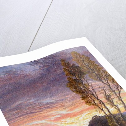 Oxen Ploughing at Sunset by Samuel Palmer