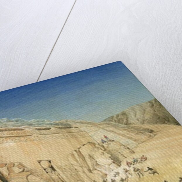 The Excavation of the Great Temple of Ramesses II, Abu Simbel by Louis M.A. Linant de Bellefonds