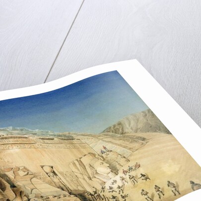 The Excavation of the Great Temple of Ramesses II, Abu Simbel by Louis M.A. Linant de Bellefonds