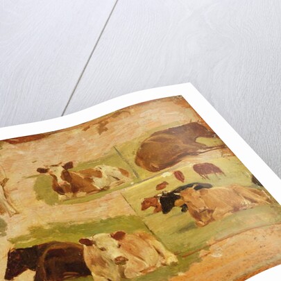 Study of Cows, c.1860 by Eugene Louis Boudin