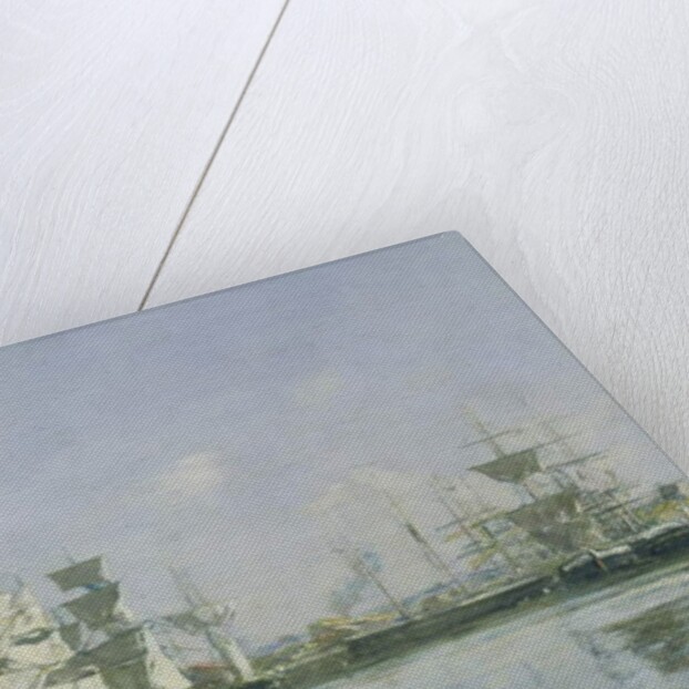 The Basin at Deauville, c.1880-85 by Eugene Louis Boudin