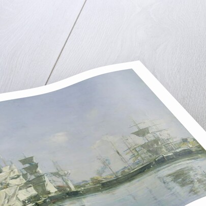 The Basin at Deauville, c.1880-85 by Eugene Louis Boudin