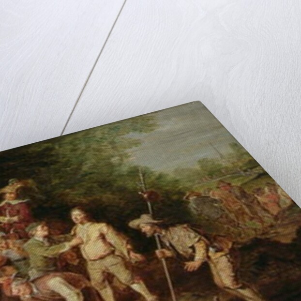 Peasants Brawling Outside a Tavern by Pieter Angillis